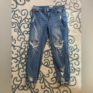 Cello Distressed Blue Jeans Size 13‎